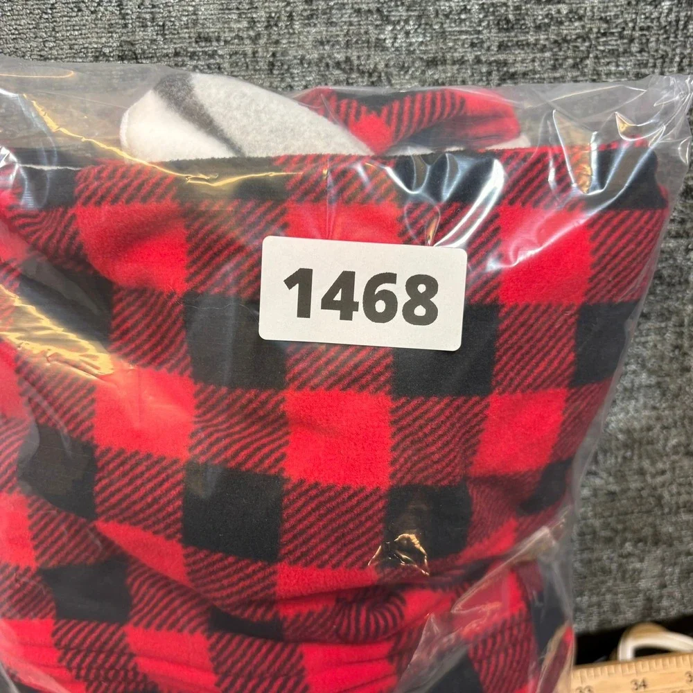 Carters Pajamas Unisex Baby 12M Red Gray Fleece Plaid Polar Bear 2 Pack 6R739010
